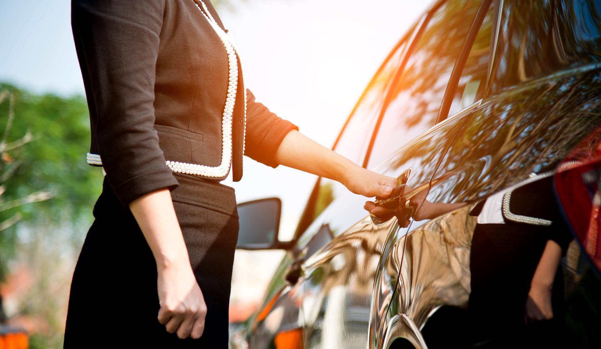 opening car door